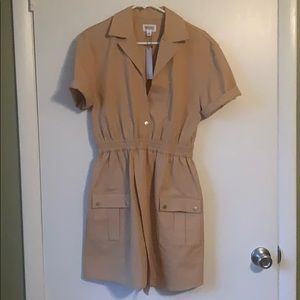 TAN ASYMMETRIC DRESS